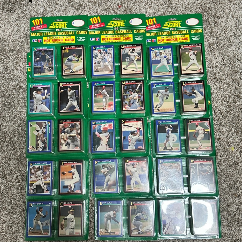 36 Pack Lot 1991 Score Series 1 Baseball Cards Sealed Blister Hot Rookie Cards